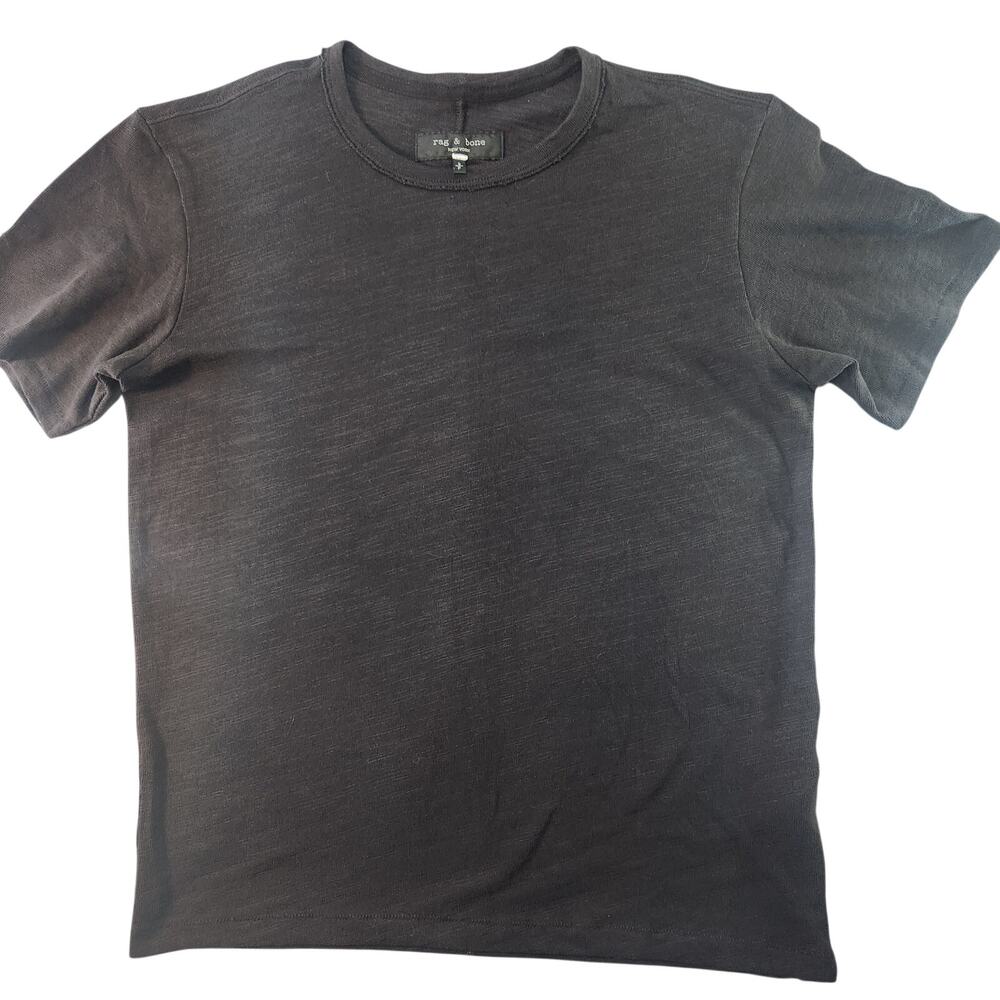 rag & bone Classic Slub Tee Men's Small Charcoal Gray Crew Neck NWOT